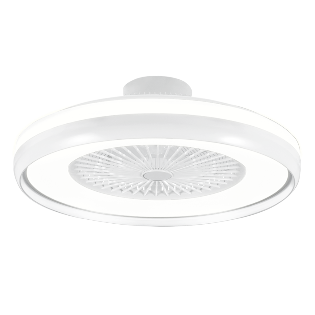 Ventilateur de plafond led cambil blanc