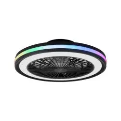 Ventilateur de plafond led gamer noir