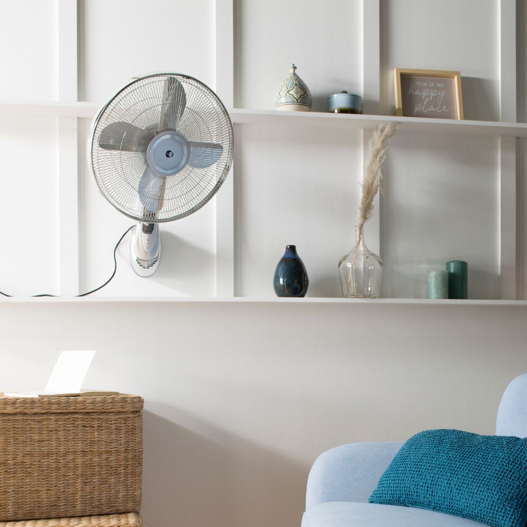 Ventilateur mural wally gris